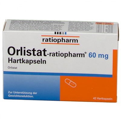 Orlistat-ratiopharm(Орлистат-ратиофарм) 60 mg 42 шт