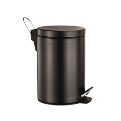 Ведро для мусора Wasser Kraft, 5 л, цвет тёмная бронза, с микролифтом 2368179