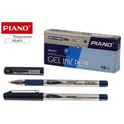 Ручка гелевая PIANO (PG-817) синяя, игольчатый стержень