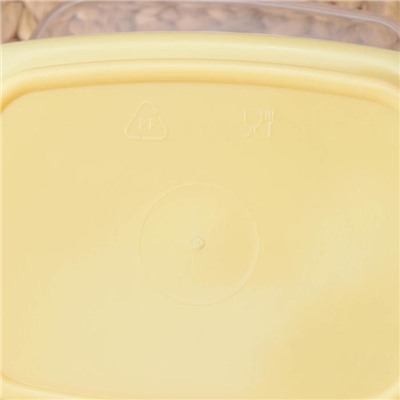 Маслёнка Verona, 17×11,5×7 см, цвет бледно-жёлтый