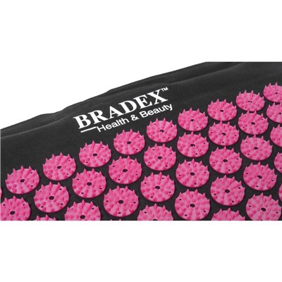 Набор акупунктурный Bradex «НИРВАНА»: подушка, коврик, сумка, цвет чёрный, фиолетовый