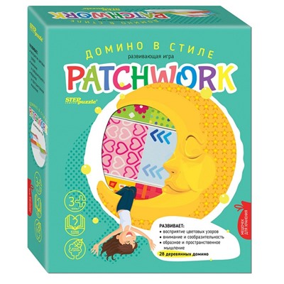 Развивающая игра из дерева «Домино в стиле patchwork»