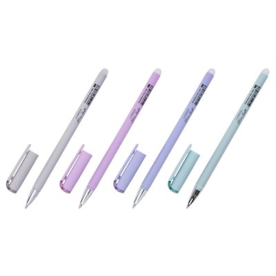 Ручка гелевая стираемая LOREX "Slim Soft. PASTEL" (LXEPSS-PS4, 211850) синяя, 0.5мм, корпус цветной в ассорт.