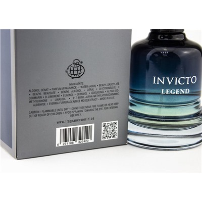 Fragrance World Invicto Legend, Edp, 100 ml (ОАЭ ОРИГИНАЛ)