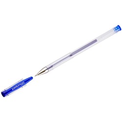 Ручка гелевая OfficeSpace (GPA100/BU_1714) синяя, 0.5мм., прозрачный корпус
