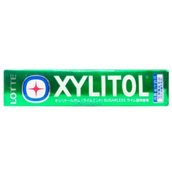Жевательная резинка со вкусом лайма и мяты Xylitol Lotte, Япония, 21 г