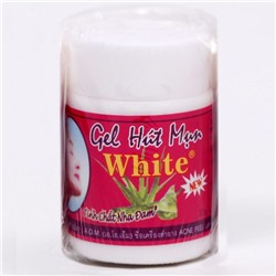 Очищающий гель White Gel Hat Mun от чёрных точек, расширенных пор, угрей и воспалений (с бумажными полосками), 22 г