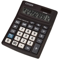 Калькулятор настольный CITIZEN Business Line CMB1201-BK, 12-разрядный, 100*136*32мм, дв.питание