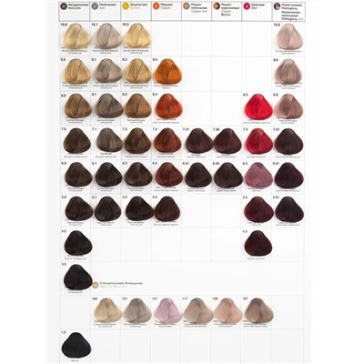 TEFIA Mypoint 6.85 Перманентная крем-краска для волос / Темный блондин коричнево-красный, 60 мл