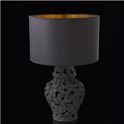 Лампа"Россыпь лепестков" черная, 27 × 27 × 57 см