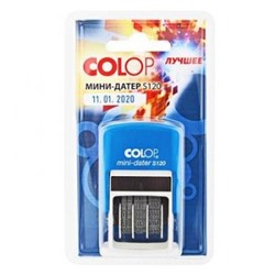 Датер-мини 3.8мм ручной дата цифры S 120 Bank Colop {Чехия}