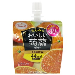 Питьевое желе с конняку со вкусом апельсина Tarami, Япония, 150 г