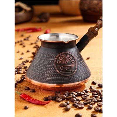 Турка для кофе "Армянская джезва", медная, средняя, 500 мл
