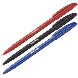 Ручка шар. Berlingo "Metallic" (CBp_70752) на масляной основе, синяя, 0.7мм, корпус ассорти