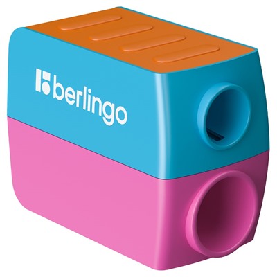 Точилка Berlingo "ColorShift" с контейнером, 2 отверстия (BBp_15031) цвет в ассортименте