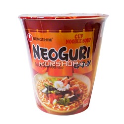 Лапша Неогури острая с морепродуктами Neoguri Seafood&Spice Nongshim (в стакане), Корея 62 г