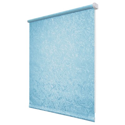 Рулонная штора «Фрост», 40х175 см, цвет голубой