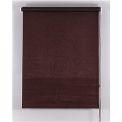 Рулонная штора Blackout, размер 160х160 см, имитация замши, цвет шоколадный