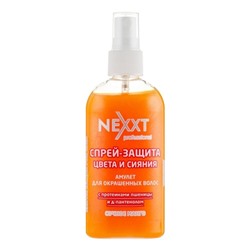 Nexxt Спрей-защита цвета и сияния, амулет для окрашенных волос с протеинами пшеницы и д-пантенолом, сочное манго, 120 мл