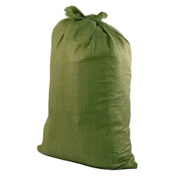 Мешок полипропиленовый 55 х 105 см, для строительного мусора, зеленый, 50 кг