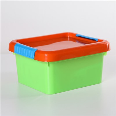 Контейнер для хранения с крышкой Kid's Box, 2 л, 19,5×17×10 см, цвет МИКС