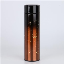 Термос "Мастер К. Созвездие", 500 мл, с термометром, сохраняет тепло 10 ч, коричневый
