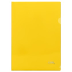 Папка-уголок СТАММ А4 0.18мм прозрачная желтая (ММ-30943)