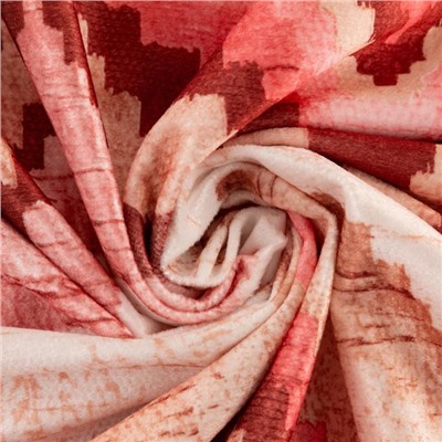 Штора портьерная Этель «Памир» 170х270 см, цвет розовый, 100% полиэстер, блэкаут