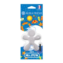 Ароматизатор на дефлектор AURA FRESH "Mr.Fun", Aqua