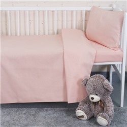 Постельное белье в детскую кроватку цвет персик