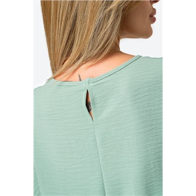Женская базовая блузка из ткани-жатка Happy Fox