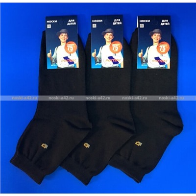 Ростекс (Рус-текс) носки подростковые "Бой" Д-22-С черные