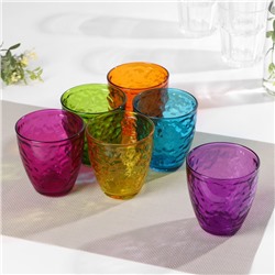 Набор цветных стаканов «Сенд Казанова», 270 мл, 6 шт