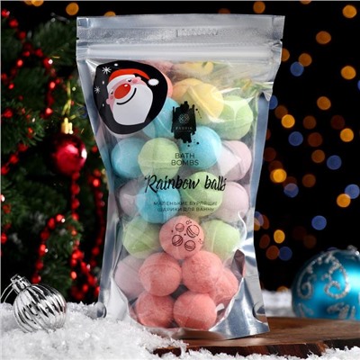 Бомбочки для ванны Rainbow balls, новогодние, 470 г