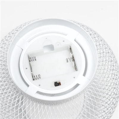 Ночник "Шар лофт" LED от батареек 3ААА белый 16x16x14 см