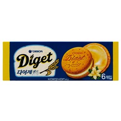 Печенье с йогуртовым кремом Diget Orion, Корея, 70 г.