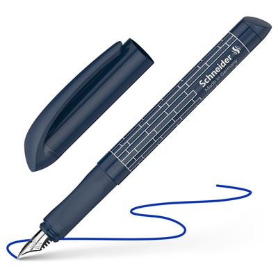 Ручка перьевая Schneider "Easy navy" синяя, 1 сменный картридж (162058) темно-синий корпус