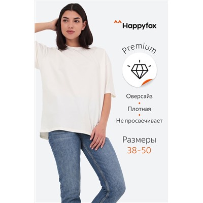 Женская футболка оверсайз Happyfox