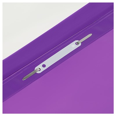 Скоросшиватель пластиковый А4 СТАММ, 120мкм, фиолетовый (MM-30713) с прозр. верхом