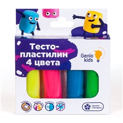 Набор для лепки Genio Kids "Тесто-пластилин" 4цв.*30гр (TA1082)