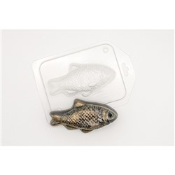 Пластиковая форма для мыла "Золотая рыбка" 10х5 см