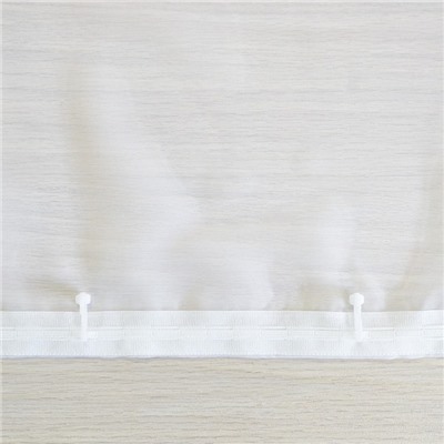 Комплект штор для кухни «Дороти», 280х180 см, цвет белый
