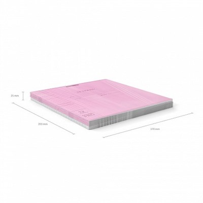 Тетрадь 12л. ErichKrause клетка "Классика. CoverPro Neon. Розовая" (56354) пластиковая обложка