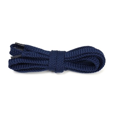 Шнурки для обуви плоские, 10 мм, 100 см, цвет тёмно-синий