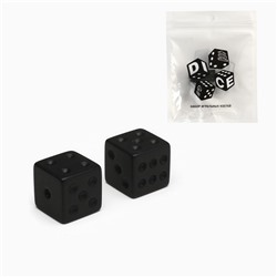 Кубики игральные "Время игры", 1.6 х 1.6 см, набор 2 шт