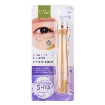 KARMARTS Baby Bright Ролик-сыворотка для глаз с 5 гиалуроновыми кислотами и пептидом / 5HYA & Peptide Firming Eye Roller Serum, 15 мл