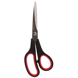 Ножницы Офисмаг "Soft Grip" 216мм (231523) с рез. вставками, черно-красные