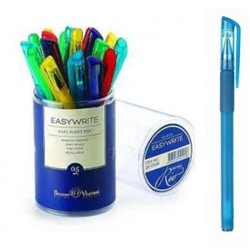 Ручка шариковая EasyWrite.RIO синяя 0.5мм (5 цветов корпуса) 20-0046 Bruno Visconti {Китай}