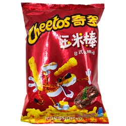 Кукурузные чипсы со вкусом японского стейка Cheetos, Китай, 90 г