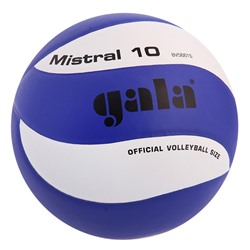 Мяч волейбольный Gala Mistral 10, BV5661S, размер 5, PU, бутиловая камера, клееный